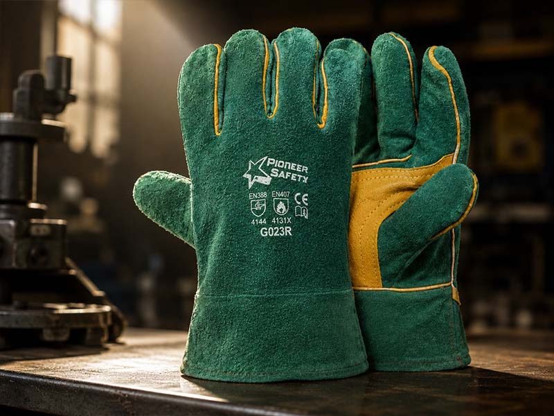Green Lined Wrist-Length Glove (2.5