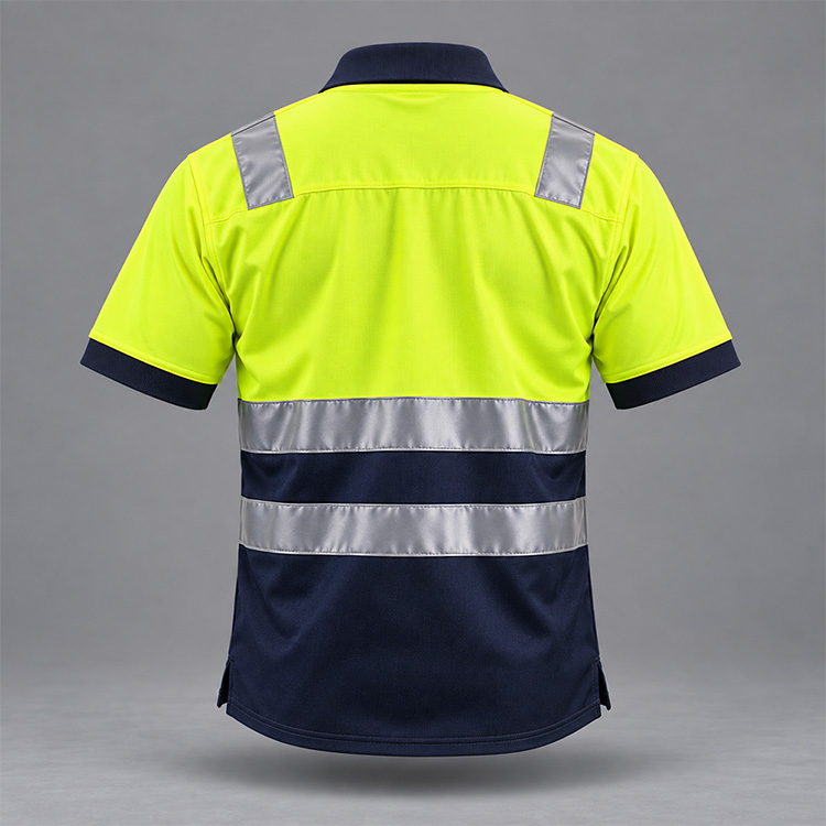 Hi-Viz Luminous Golfer, back, isolated