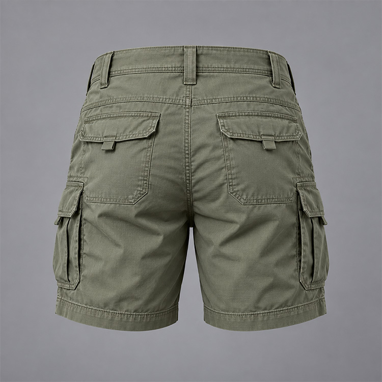 Bronco Shorts back, isolated