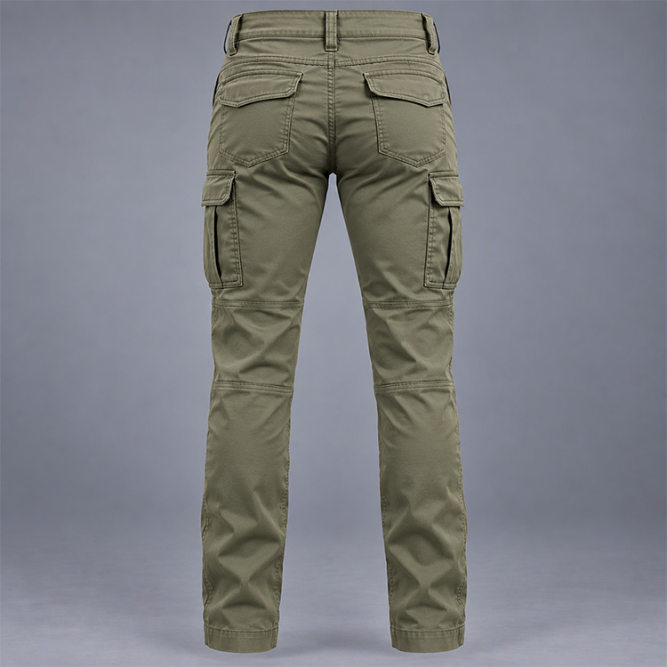 Ladies Bush Cargo Pants back, isolated