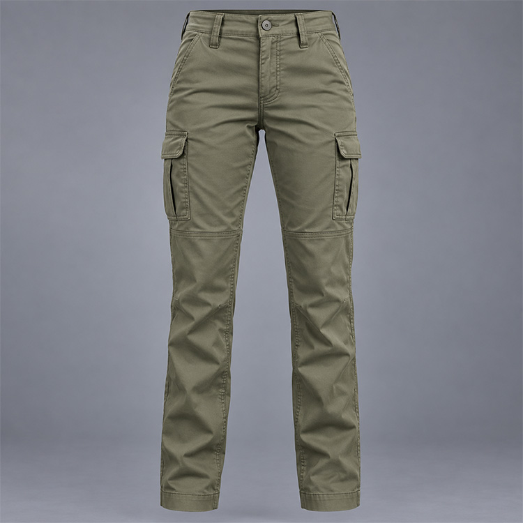 Ladies Bush Cargo Pants front, isolated