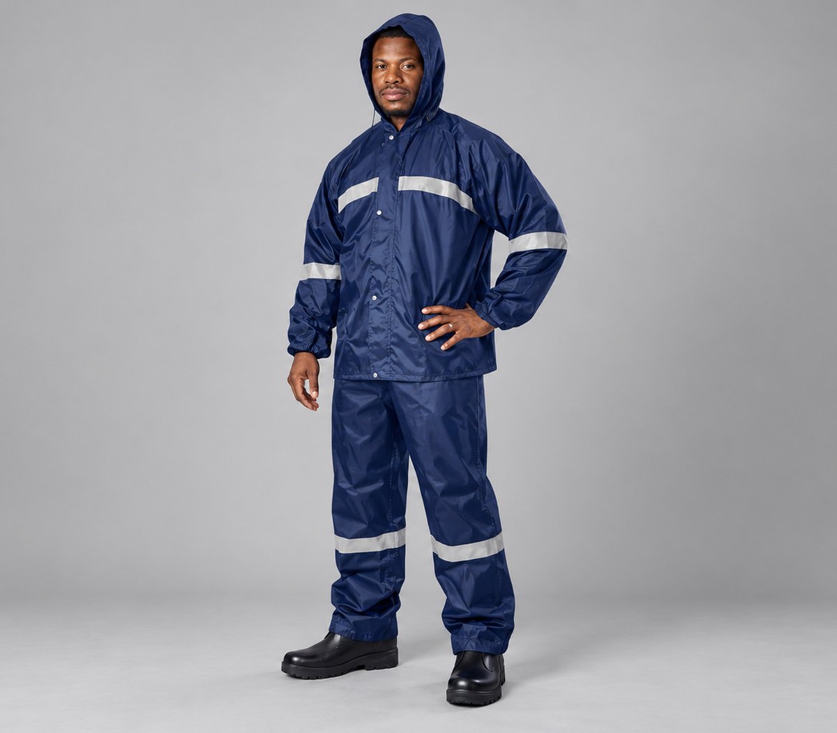 Rain Suit Navy with Tape