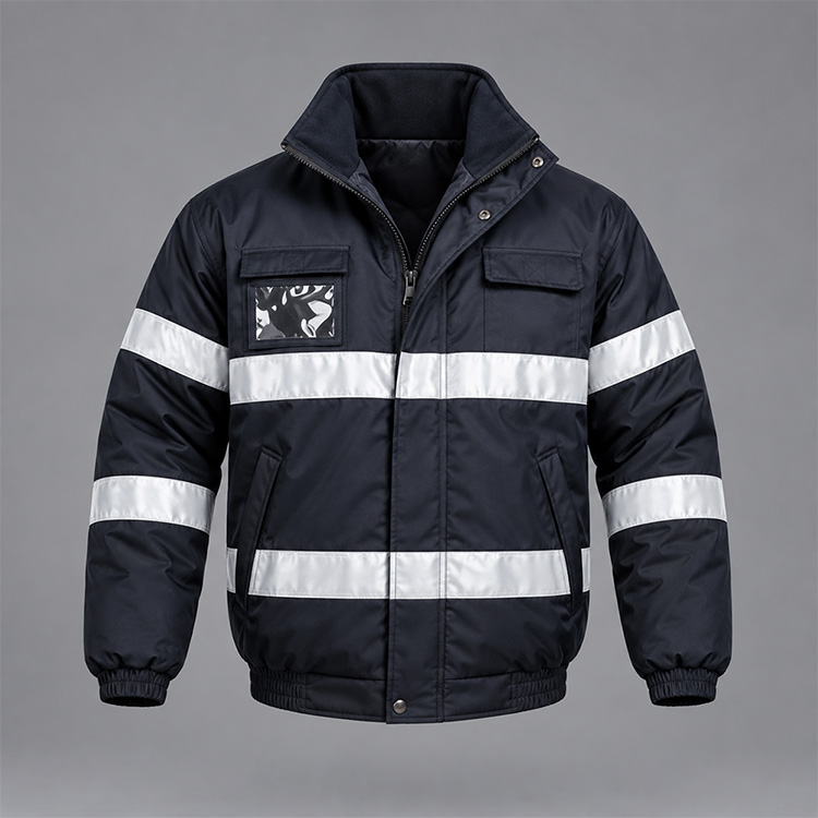 Security Bomber Jacket front, isolated