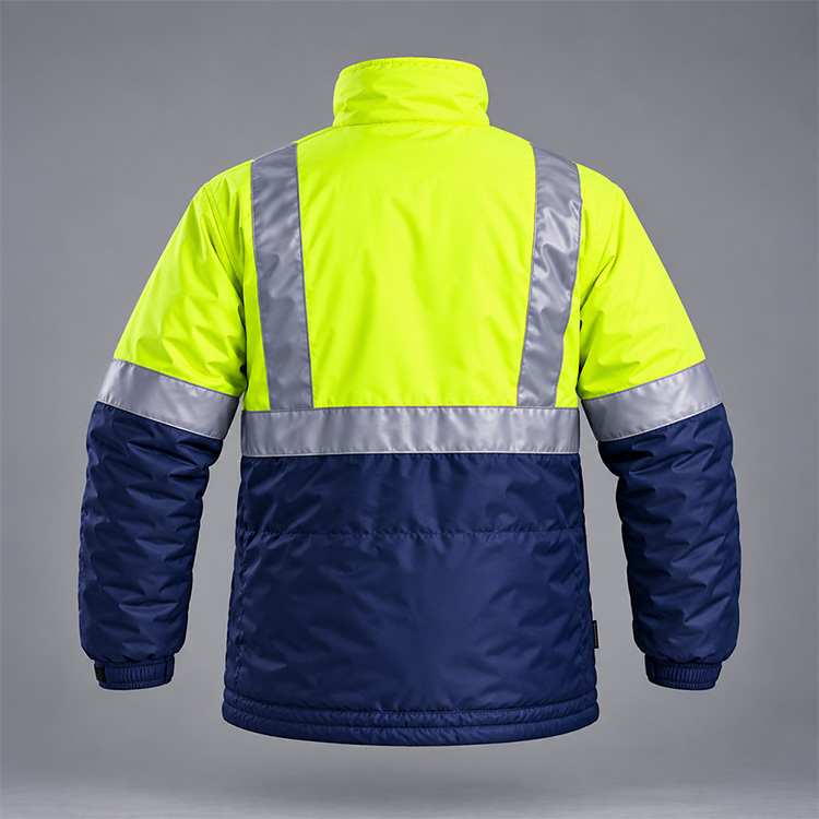 2 Tone Freezer Jacket back, isolated