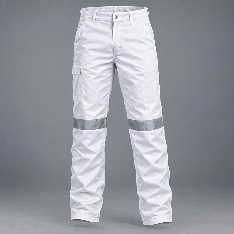 D59 Flame White Clean Condition Jacket & Trousers trousers, isolated
