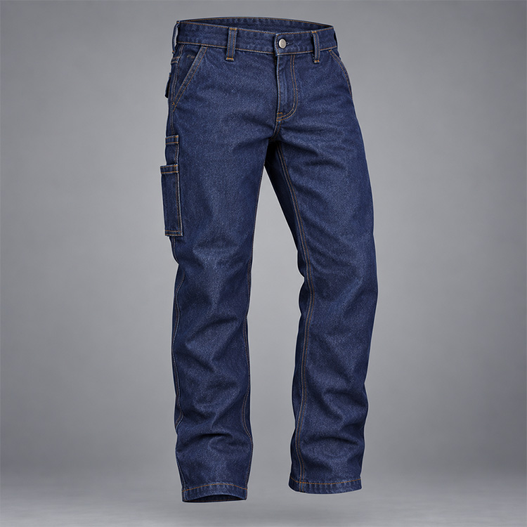 Premium Soft Feel 12oz Denim Jacket & Trousers trousers, isolated