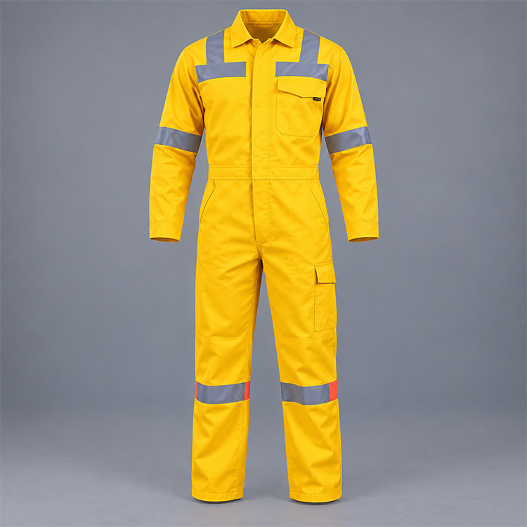 Sasol Mining Boiler Suit D59 front, isolated